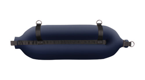 Bootfender - T175 - Fendertex - rohrförmig / schwarz / blau
