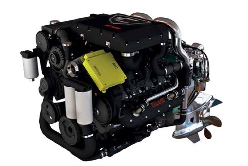 Innenbordmotor - V8 500 VGT - MarineDiesel - Diesel / für Berufsschiffe / Common-Rail