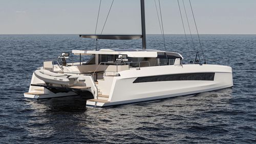 Katamaran-Segelyacht - Slyder 55 - SLYDER CATAMARANS - Hochseefahrten / für sportliches Fahrtensegeln / 3 Kabinen