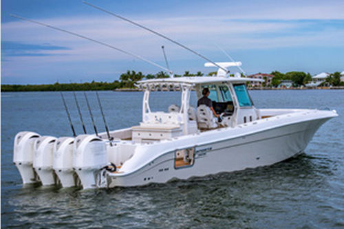 Außenborder-Konsolenboot - 4200 Siesta - HydraSports Custom Boats - viermotorig / Offshore / Sportfischer