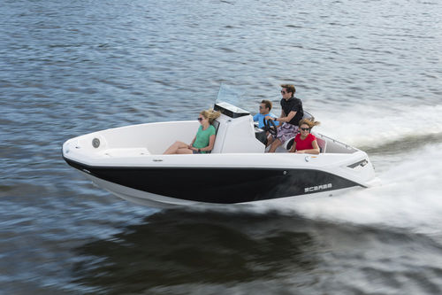 Innenborder-Konsolenboot - 195 G - Scarab/Rec Boat Holdings - mit Mittelkonsole / max. 8 Personen / T-Top
