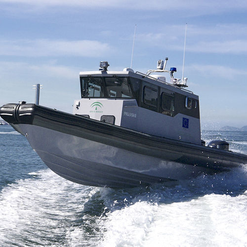 Patrouillenboot Berufsschiff - FL-115 - TarponPro - Passagierboot / Taucherbasisboot / Außenborder