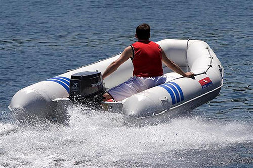 Außenborder-Schlauchboot - PL-42	 - TarponPro - halbstarr / Open / mit Mittelkonsole