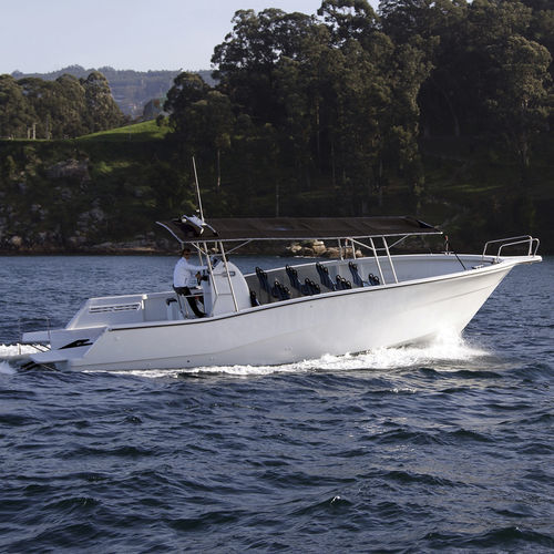 Ausflugsboot Berufsschiff - 1250 - TarponPro - Außenborder / halbstarr