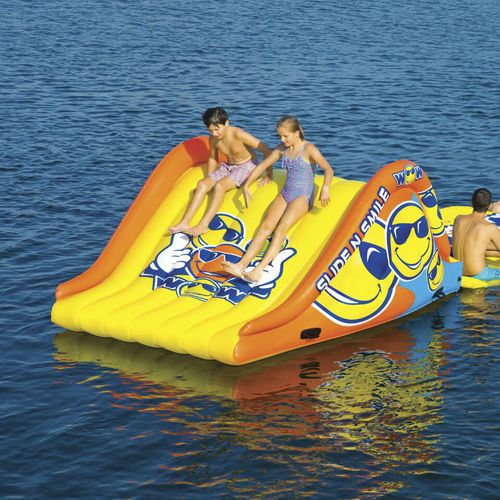 Rutschbahn-Wasserspielgerät - SLIDE N SMILE - WOW World of Watersports - für Wassersportzentrum / aufblasbar / schwimmend