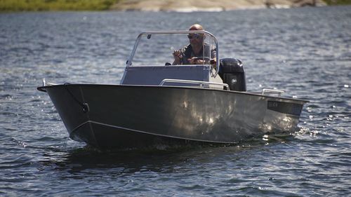 Offenes Boot / Außenborder - AC-16 - Alunaut OÜ - mit Mittelkonsole / Aluminium / max. 5 Personen