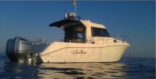 Express-Cruiser / Außenborder - 900 Fisher Pro - San Remo Boats - zweimotorig / Hardtop / 4 Kojen