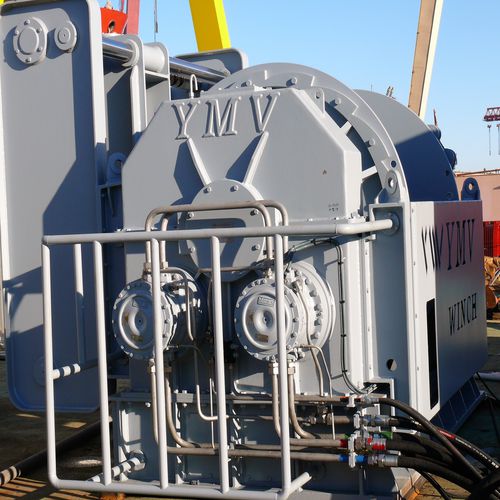 Winde / aktive Seegangskompensation - AHCW - YMV CRANE AND WINCH SYSTEMS - für Schiffe / Schlepp / für die ozeanographische Forschung