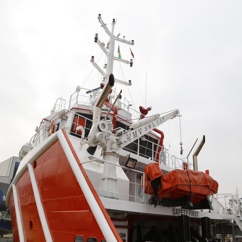 Davit für Rettungsboote - YMV-RC/H-C15X3.5 - YMV CRANE AND WINCH SYSTEMS - für Rettungsinseln / hydraulisch / elektrisch