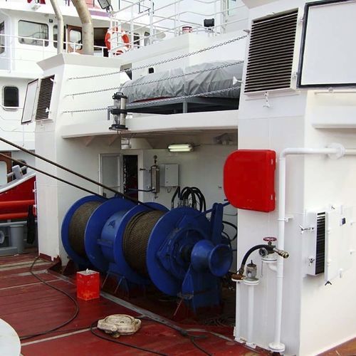 Winde für Fischereischiffe - YMV CRANE AND WINCH SYSTEMS - Netz / Hydraulikmotor / zwei Trommeln