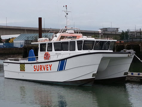 Boot für hydrographische Studien Berufsschiff - Echo Explorer - Catapult Catamarans Marine Projects Ltd - Katamaran / Innenborder