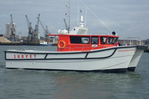 Serviceboot für Windpark Berufsschiff - Geosurveyor IV - Catapult Catamarans Marine Projects Ltd - Katamaran / Innenborder