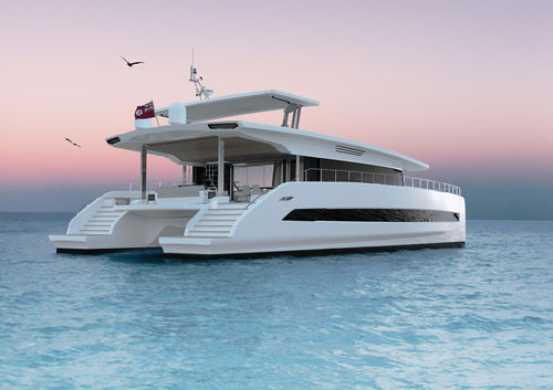 Katamaran-Motoryacht - 80 Series - SILENT-YACHTS - für Kreuzfahrten / Flybridge / elektrisch
