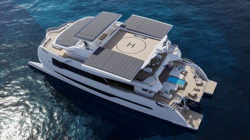 Katamaran-Superyacht - 120  - SILENT-YACHTS - für Kreuzfahrten / Explorer / mit Steuerhaus