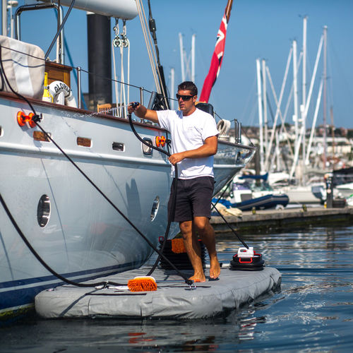 Aufblasbare Plattform - NautiBuoy Marine Ltd - Multifunktion / für Yacht / Beiboot