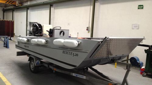 Rettungsboot Berufsschiff - 5.20 LC - SHARKSILVER ALUMINIUM BOATS - Außenborder / Aluminium