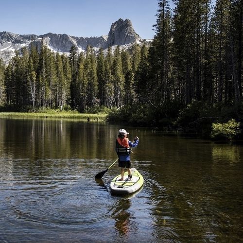 Aufblasbares SUP - MR. TOAD'S WILD RIDE - Lakeshore Paddleboard Company - für Angelsport / für Kinder / mehrfarbig