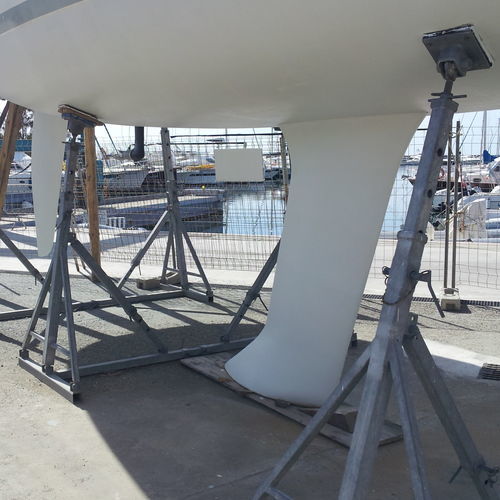 Stützfuß zum Aufdocken für Boot - CDR 12 - fgm tecnology - verstellbar / verstellbare Neigung