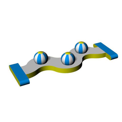 Laufstrecke-Wasserspielgerät - BALL OBSTACLE - Hydrofun LTD - für Wassersportzentrum / aufblasbar