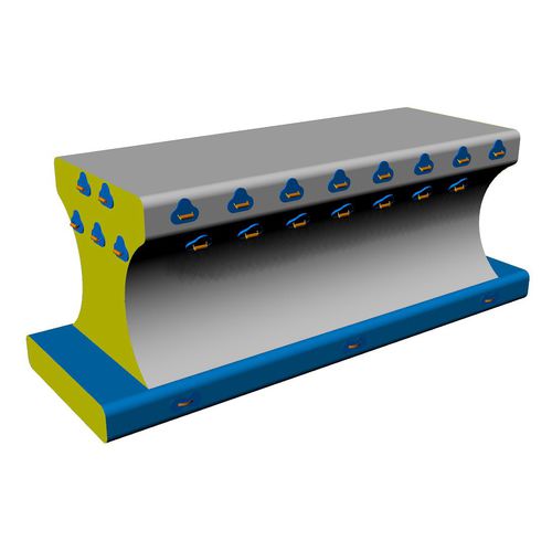 Podium-Wasserspielgerät - ROUGH PATH - Hydrofun LTD - für Wassersportzentrum / aufblasbar