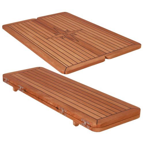 Teakholz-Tischplatte - TF3 series - Eurodesign - für Boot