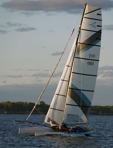 Freizeit-Sportkatamaran - Mystere ESPADON 20 - Voile Sansoucy - Zweihand