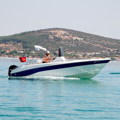 Außenborder-Konsolenboot - FISHER 21 - MERCAN YACHTING - mit Mittelkonsole / Sportfischer / Glasfaser