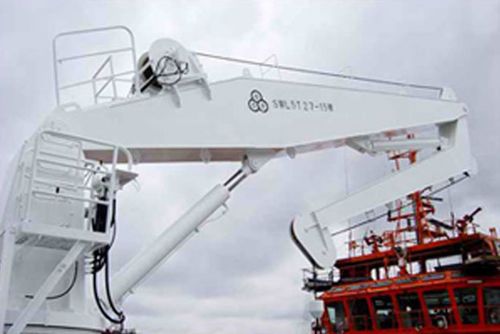 Kran für Schiffe - HKB - Chongqing Guanheng Technology & Development - mit Gelenkausleger / Deck