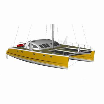 Katamaran - ST-15000 Sun Dream - Uniworkboats SIA - für sportliches Fahrtensegeln / 4 Kabinen / mit geschlossenem Cockpit