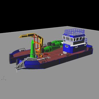 Küsten-Bojentender-Berufsschiff - ST-21000 - Uniworkboats SIA - Katamaran