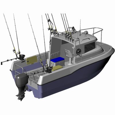 Arbeitsboot Berufsschiff - ST-5800 - Uniworkboats SIA - Katamaran / Außenborder
