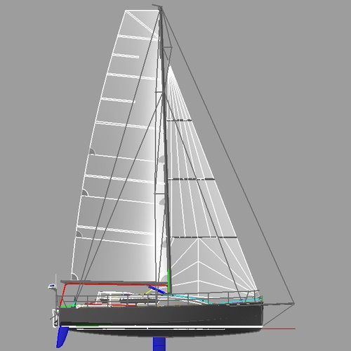 Segelboot für sportliches Fahrtensegeln - ST-40 "Anarquista Chika" - Uniworkboats SIA - Ocean Racing / 3 Kabinen / 2 Kabinen