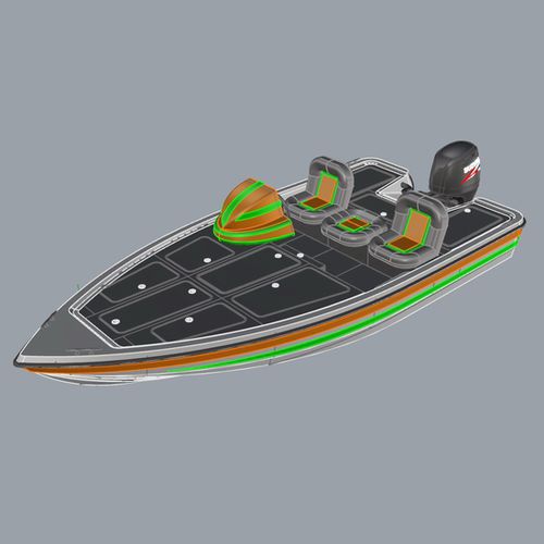 Bay-Boat / Außenborder - ST-17 - Uniworkboats SIA - mit Doppelkonsole / Sportfischer