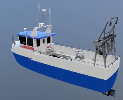 Berufsschiff / Berufsschiff für Fischerei - ST-50CF - Uniworkboats SIA - Innenborder / Aluminium
