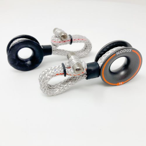 Gerader Schäkel für Segelboote - Block-shackle® - NODUS FACTORY - Textil / mit Reibungsarme Rolle / Dyneema®