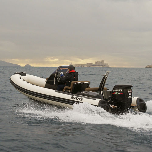 Außenborder-Schlauchboot - EAGLE 6 - Brig U.S.A. LLC - halbstarr / mit Seitenkonsole / Sport
