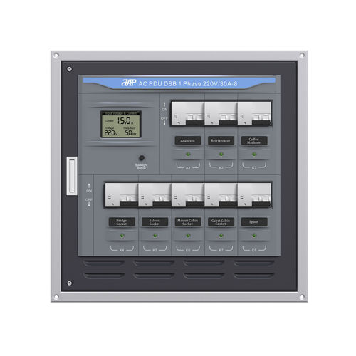 Stromverteiler für Boote - AC PDU DSB 1 Phase 230V/30A-8 Sub Motorized Panel - APM TECHNOLOGIES (Dongguan) Co., Ltd