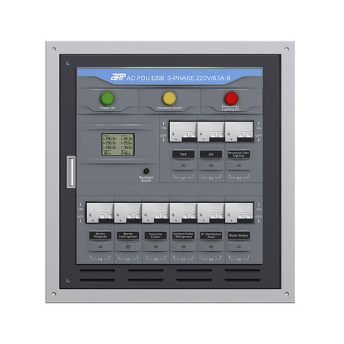 Stromverteiler für Boote - AC PDU DSB 3 Phase 230V/63A-9 Sub Motorized Panel - APM TECHNOLOGIES (Dongguan) Co., Ltd