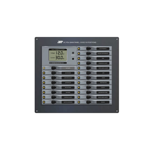 Stromverteiler für Boote - DC PDU Main Panel, 12VDC(24VDC)/19 Positions - APM TECHNOLOGIES (Dongguan) Co., Ltd