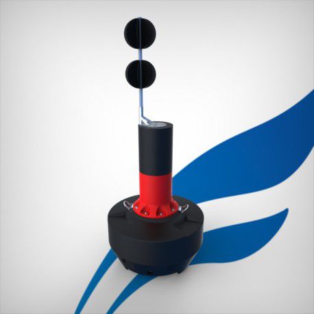 Boje zur Markierung - FLC1200-ISODANGER - FullOceans - Gefahrentonne / Polyethylen / mit Radarreflektor