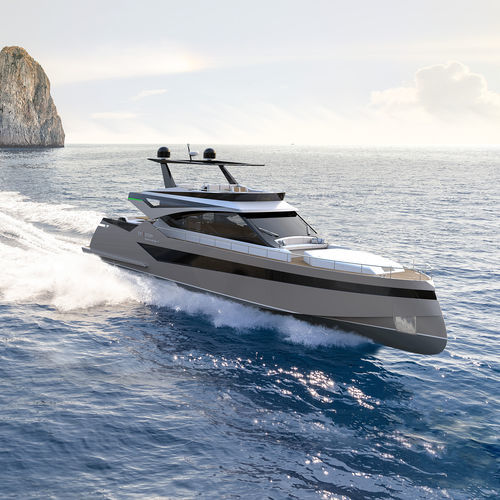 Motoryacht für Kreuzfahrten - RIVERA 780 - Kabe Yachts - Flybridge / Hardtop / IPS