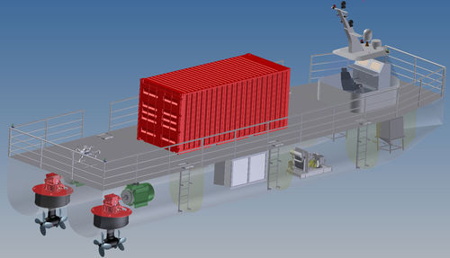 Antriebsstrahl-Strahlruder - DTLMP - Thrustleader Marine Power System - Ruder / stationär / Voith