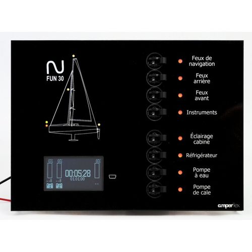Bedientafel für Boot - BP08HMN - amperflex - für Yacht / für Batterie / für Tanks