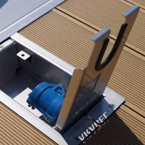 Einbausäule - PKD series - ARABEL NV - MARINA INTEGRATED SYSTEMS - Stromversorgung / Wasserversorgung / für Steg