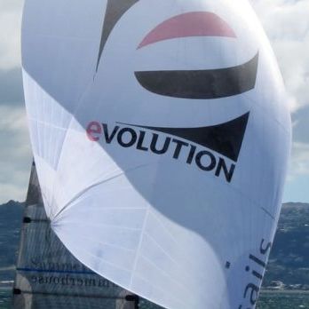 Asymmetrischer Spinnaker - A series - Evolution Sails - für Rennsegelboote / Triradial-Schnitt