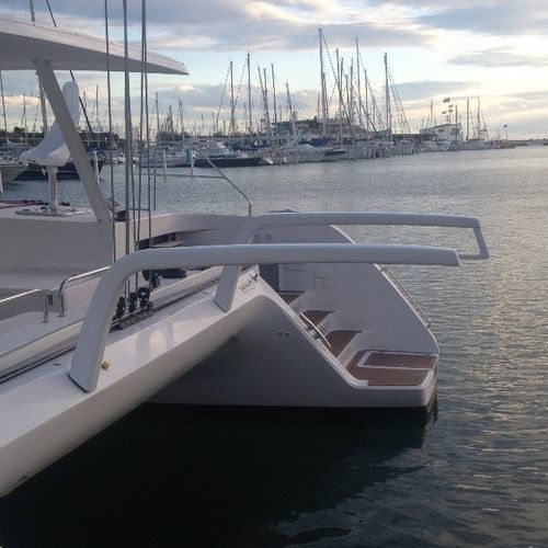 Davit für Segelsuperyachten - Petitjean Composites - für Segelboot / Carbon