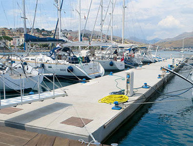 Modularer Ponton - SYSTEM GROUP MARINE - Anker / für Yachthafen / Beton
