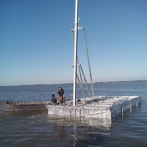 Schwimmende Plattform - PIATTAFORMA DA LAVORO - Nuova Metalmeccanica srl - marine division - Multifunktion / für Yachthafen / für Wassersportzentrum