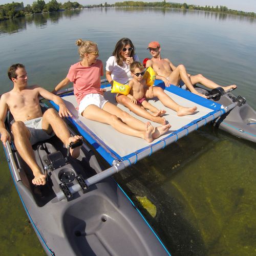 Sit-on-Top-Kajak - PEDAYAK DUO - L' AQUAPHILE sarl - modular / Freizeit / Touring