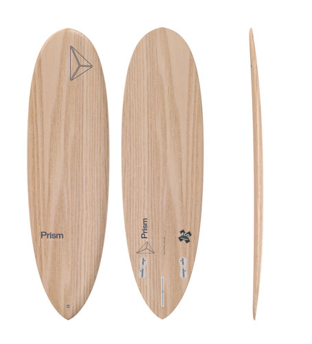 Longboard-Surfbrett - Mini-long 6’4 ORIGINAL SERIES FCS2 - Prism Surfboards - für fortgeschrittene Anfänger / für Profis / EPS